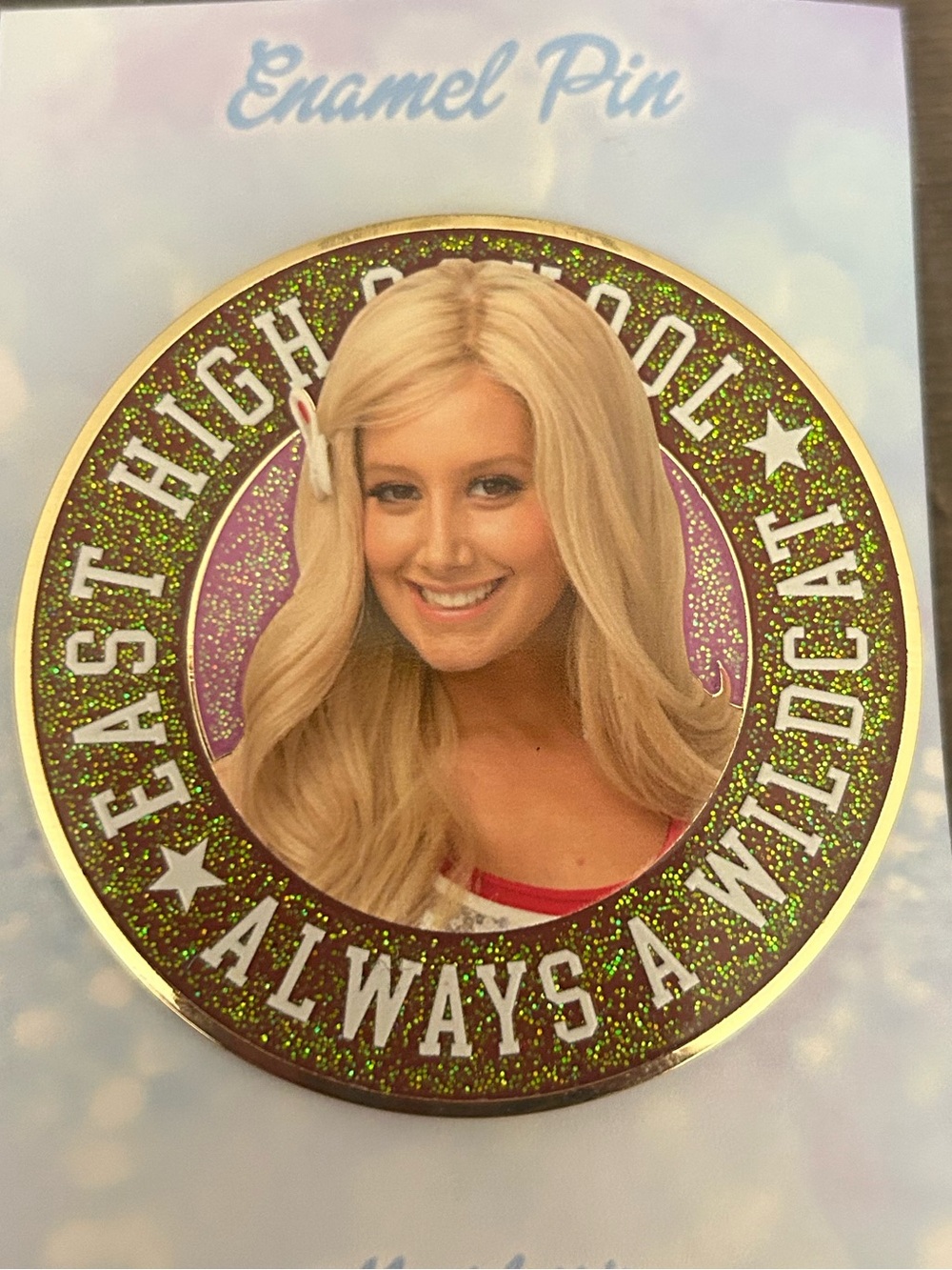 Pink à la mode palm Disney high school musical Sharpay Evans pin